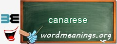 WordMeaning blackboard for canarese